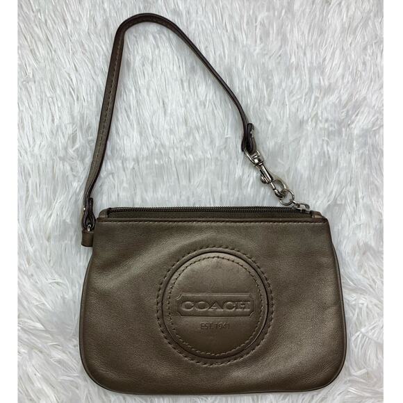 COACH Gray Wristlet - Picture 1 of 7